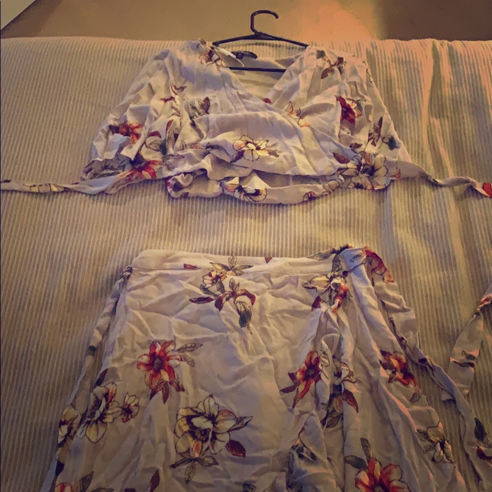 Floral two piece dress